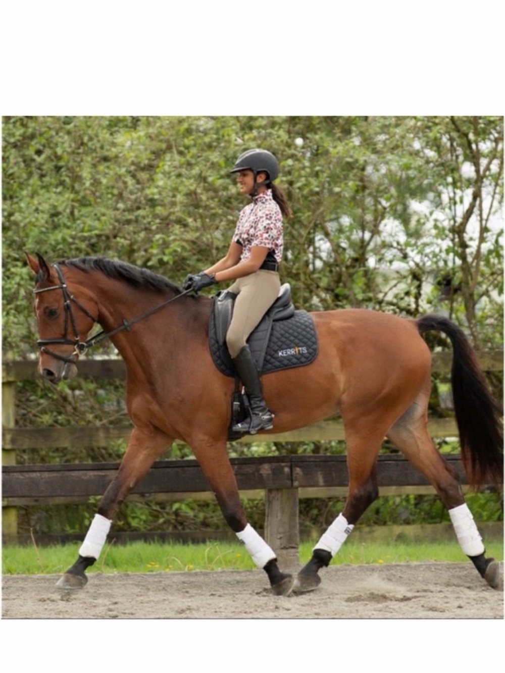 Kerrits Tan Knee Patch Riding Tights